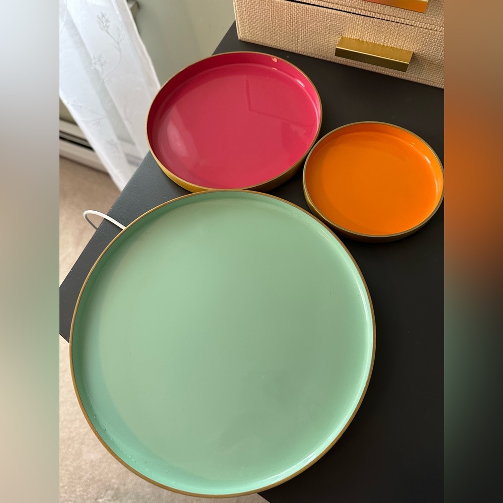 Colorful Nested Storage Trays - Picture 3 of 5